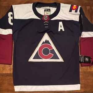 Cale Makar Colorado Avalanche Alternate Jersey Adult XL (54) NWT